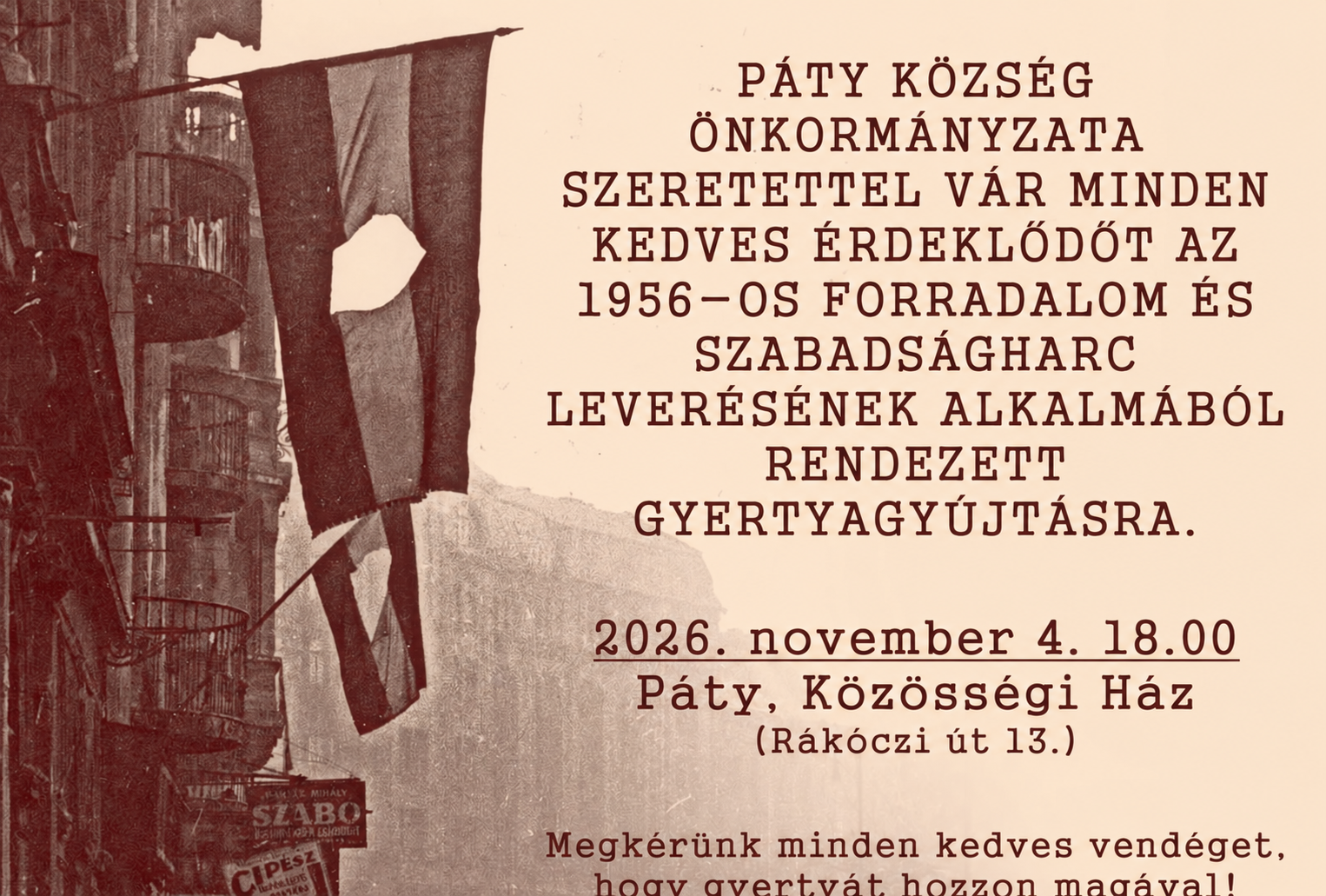 Gyertyagyújtás 2026 nov