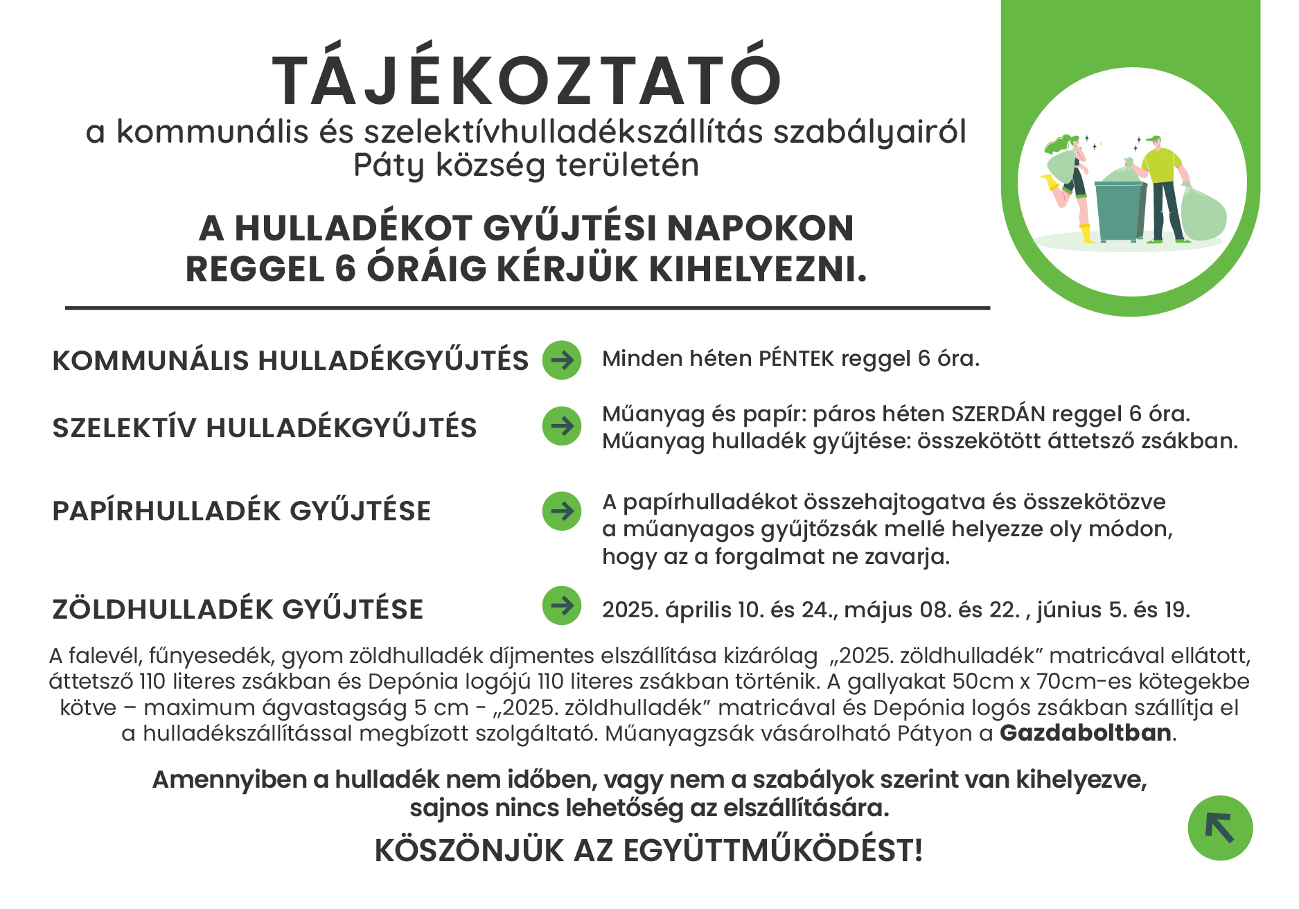 Páty hulladékszállítás A3 2